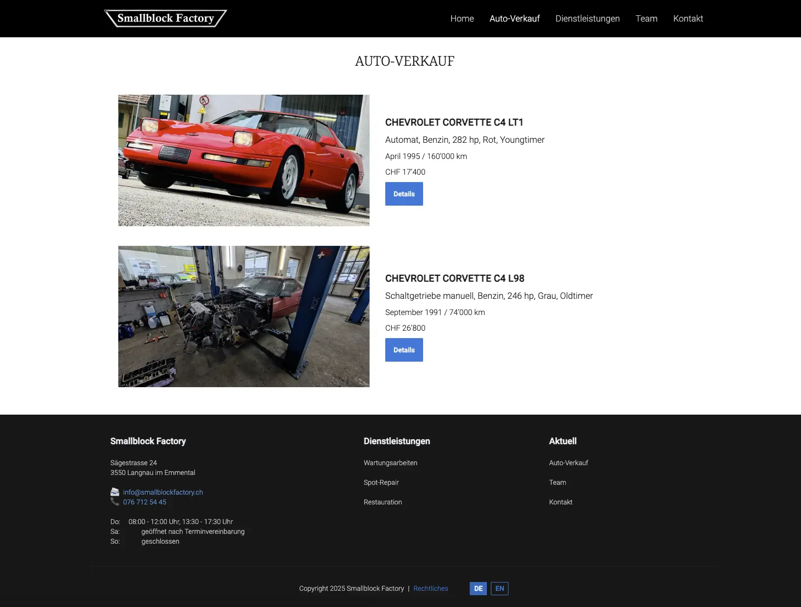 Smallblock Factory CMS